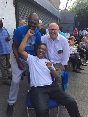 Pedro Youth Club Michael Watson and James Cook MBE